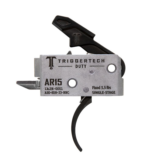 El AR-15 Duty Trigger de TRIGGERTECH ofrece fiabilidad robusta y rendimiento superior, con un recorrido más largo y un reinicio más fuerte para un disparo preciso.